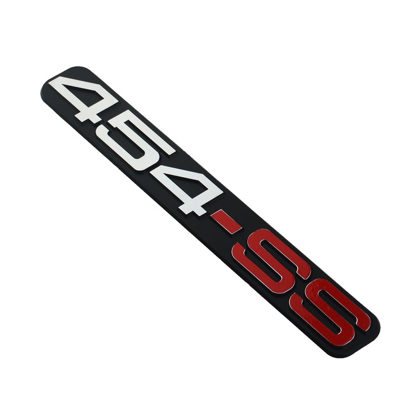 2Pack 454 SS Door Emblem 3D Badge Sticker Grille Nameplate