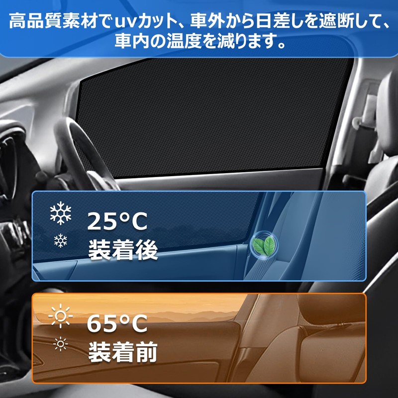 BLUESEATEC Honda Fit GK3/4/5/6 GP5/6 Blackout Mesh Curtain Magnetic Sunshade