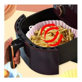 ML  1 Molde Silicon Freidora Aire Circular Reutilizable Horno