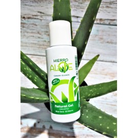 HIERROALOE Aloe Vera Gel. Skin care. Lotion. Natural Gel 100 ml (98% Pure Aloe Vera Juice). 100% Pure Aloe transparent Gel Natural de Aloe Vera (organico) 98%. (3.4 Oz.)
