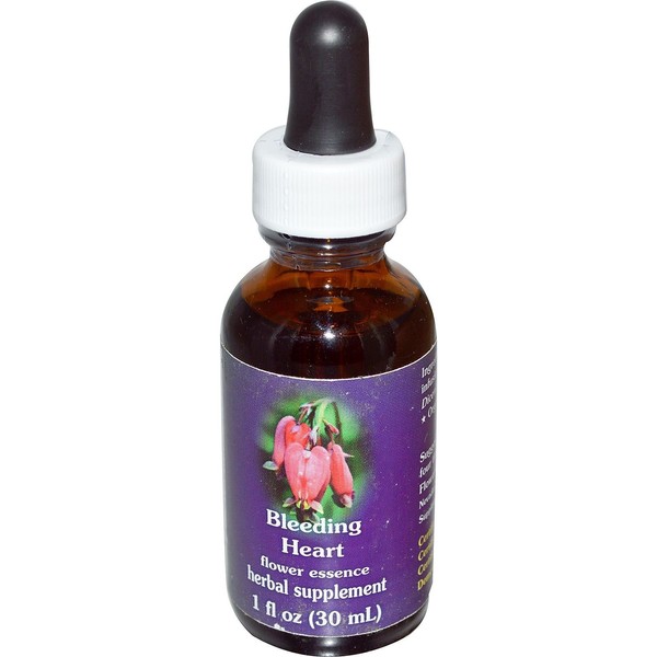 Flower Essence Services Dropper Herbal Supplements, Bleeding Heart, 1 Ounce