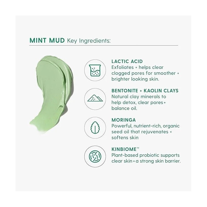 Kinship Mint Mud Deep Pore Detox Mask ~ Full Size