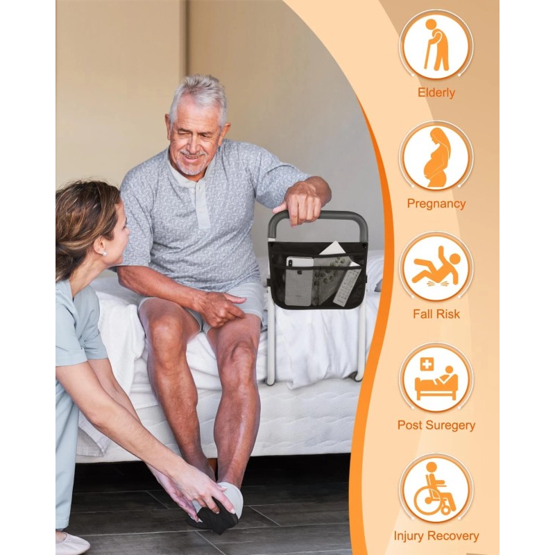 Bed Rails for Elderly Adults Safety - Adjustable Bed Assist
