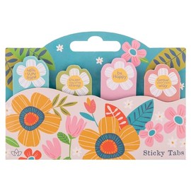 Karma, 100 Sticky Paper Tabs, Cute Page Markers, Sticky Index Tabs, Colorful Annotation Sticky Tabs, Reyna Floral