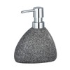WENKO Soap Dispenser, Ceramic, Grey, 11,5 x 14,5 x 9