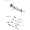 4 Wheel Stainless Steel Pastry Cutter,Expandable Pizza Slicer,Adjustable Cutter Roller