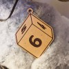 d6 Christmas Tree Holiday Ornament | Laser Cut, D&D Dice