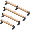 SELEWARE 52 Inch Wood Handrail Indoor Stairs Handrail Wall Mount