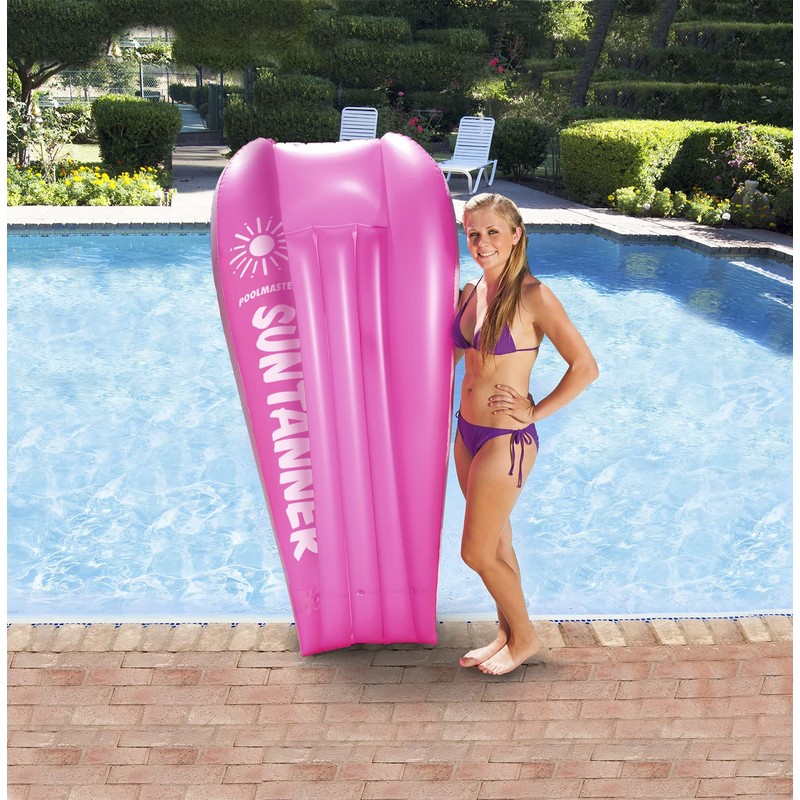 Poolmaster Suntanner Inflatable Swimming Pool Float Mattress, Surprise Color