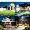 Tryme Clip On Solar Lights Outdoor, Motion Sensor, 231 LEDs