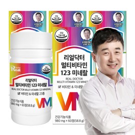 Real Doctor Multivitamin 123, 23 Minerals, Multivitamin 1 tablet per day, 60 tablets, 4 pieces / 리얼닥터 멀티비타민 123 미네랄 23종 종합비타민 1일1정 60정, 4개