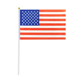 Small American Flags On Stick, Mini Handheld American USA Flag, Ideal For Party Parades Sports Events Patriotic Festival 4th Of July Decorations