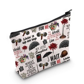 Inspired Gift Musical Theater Zipper Pouch Makeup Bag Gift For Actor Actress (HEY,LITTLE Bag)