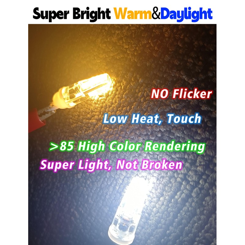 Xyanmc T5 T10 Wedge Base LED Landscape Bulbs 12V Low