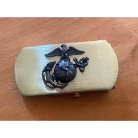 US Marine Corps Brass Belt Buckle New Old Stock