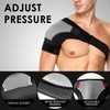 JTMKYO 1 Piece Grey Shoulder Pad, Adjustable Shoulder Support, Rotator