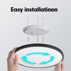 LED Ceiling Light Fixture, Black Thin LED Ceiling Lamp,Surface Mount