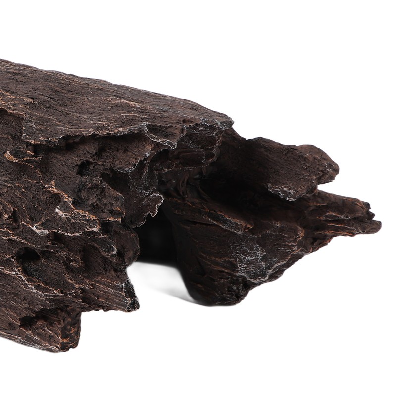 Resin Wood Aquarium Decorations Reptile Hollow Tree Trunk Cavern Bark