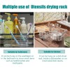 NiuYichee 304 Stainless Steel Utensil Holder Dish Drying Rack Kitchen