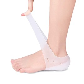 Taloneras de gel para mujer Plantillas Gel Aumenta Para Hombre Y Mujer Heel Insoles, Las plantillas de realce invisibles de silicona se utilizan para entrevistas, citas, Unisex comfort plantillas de aumento de altura, 4.5cm más alto