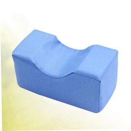 MERRYHAPY Ankle Pad Nursing Sponge Mat for Bedsore Prevention Comfortable Rest Bolster with Leather Cover Blue for Long-Term Bed and Rehabilitation Patients