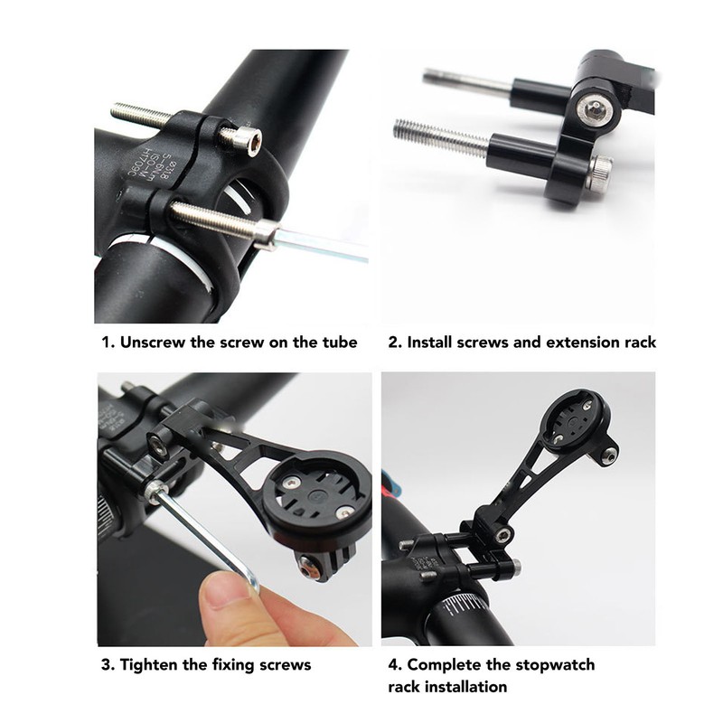 Bike Computer Holder Aluminum Alloy Road Bike Computer Integrated Handlebar