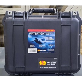 Pelican 1400 Protector Case | 13.4 × 11.6 × 6.0" | Black | Removable Foam NIB