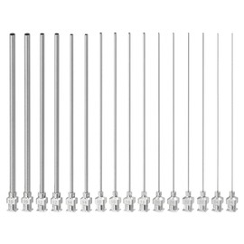 PATIKIL Blunt Tip Dispensing Needle Different Gauge, 16 Pcs 4 Inch Stainless Steel Liquid Dispenser Needles with Lure Lock for Refilling Liquid Inks Adhesives Glue