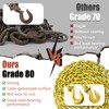 Log Chain 3/8 Chain G80 Tow Chains with Hooks 14ft