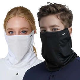 OZERO (Supervised by an American Dermatologist) Face Cover, Ear-hook, UV Protection, For Summer, One Size Fits Most, Neck Cover, Face Mask, Men's, Women's, Cool, Sun Protection, Elastic, Quick Drying