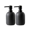 Soap Dispenser Set, Black, Hand Soap Dispenser for Bathroom, Elegant