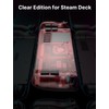 JSAUX Transparent Back Plate Compatible for Steam Deck, DIY Clear