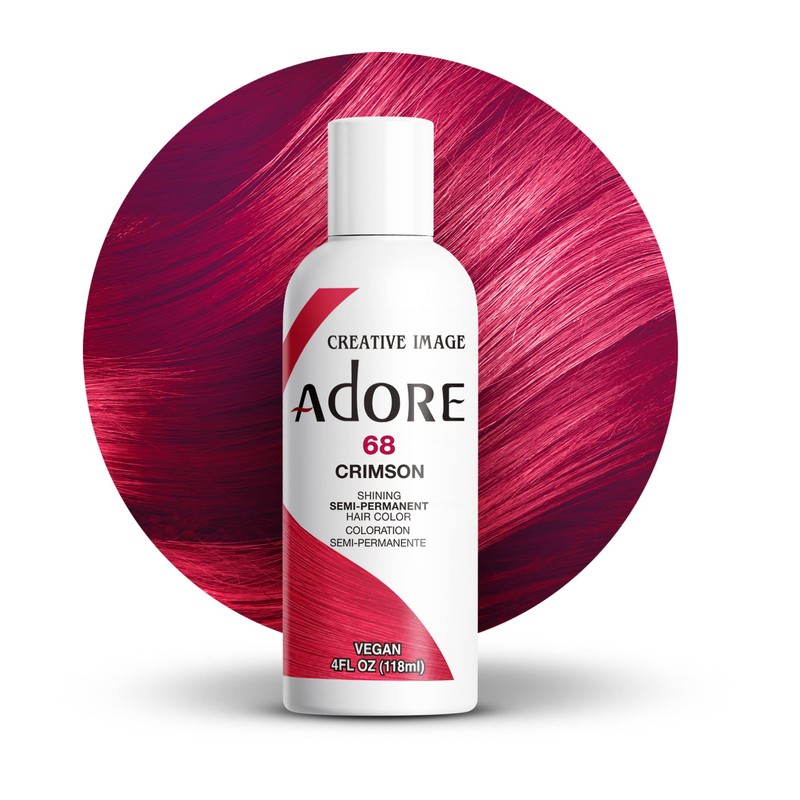 Adore Semi Permanent Hair Color (068 Crimson) | Vegan &