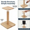 OKOstand Desktop Speaker Stands Made of Pure Solid Wood, Natural