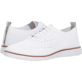 Cole Haan womens Originalgrand Stitchlite Wingtip Oxford Flat, Optic White Knit/Optic White, 7.5 US