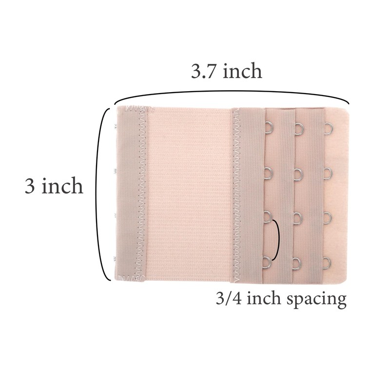 YARBAR Women's Bra Extenders 4 Hooks Soft Comfortable Stretchy Bra