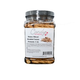 Candy Retailer Honey Wheat Braided Twists Pretzels 1 Lb