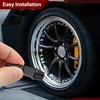 PATIKIL 4 Pcs 45mm Spiked Shape Tire Valve Stem Caps