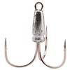 4 Pcs Snagging Hooks Snagging Weighted Treble Hooks （6/0, 8/0,