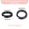 SUNNYCLUE 1 Box 240Pcs 8mm Stainless Steel Jump Rings Double
