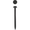 10 x 2-1/2 HighPoint Round Washer Head Woodworking Screws, Black