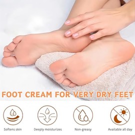 2pcs Crema Hidratante para Pies, Crema Renovadora de Pies,Blsamo Para Talones En Barra,Para Pies Agrietados, Manos Y Codos,Exfoliante Para Pies...    