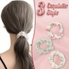 SIVZUMO Hair Accessories Women's Hair Bobbles, Pearl Hair Ties, Elastic