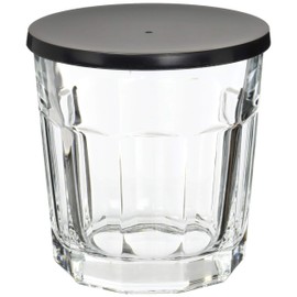 Hyundai Department Store Container, Glass Canister, SMITH-BRINDLE 16.7 fl oz (475 ml), Black