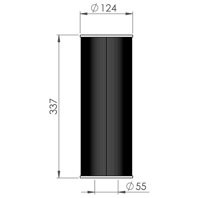 Wellis AKU2998 Filter White 50 sqf Whirlpool Filter 33.4 x