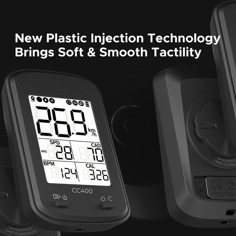 CC400 GPS Bike Computer Wireless Waterproof Bicycle Speedometer Odometer Cycling