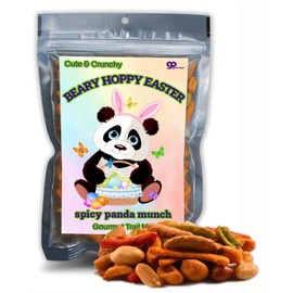 Beary Hoppy Panda Trail Mix Spicy Snack Gifts for Easter Basket Stuffer Guacamole Bites Sriracha Animal Lovers Gourmet Food Gift for Men and Women