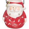 C&F Home Santa Lantern Red