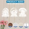 MAYJOYDIY 3pcs Tree Door Stencils 11.8×11.8inch Large Tree House Stencil