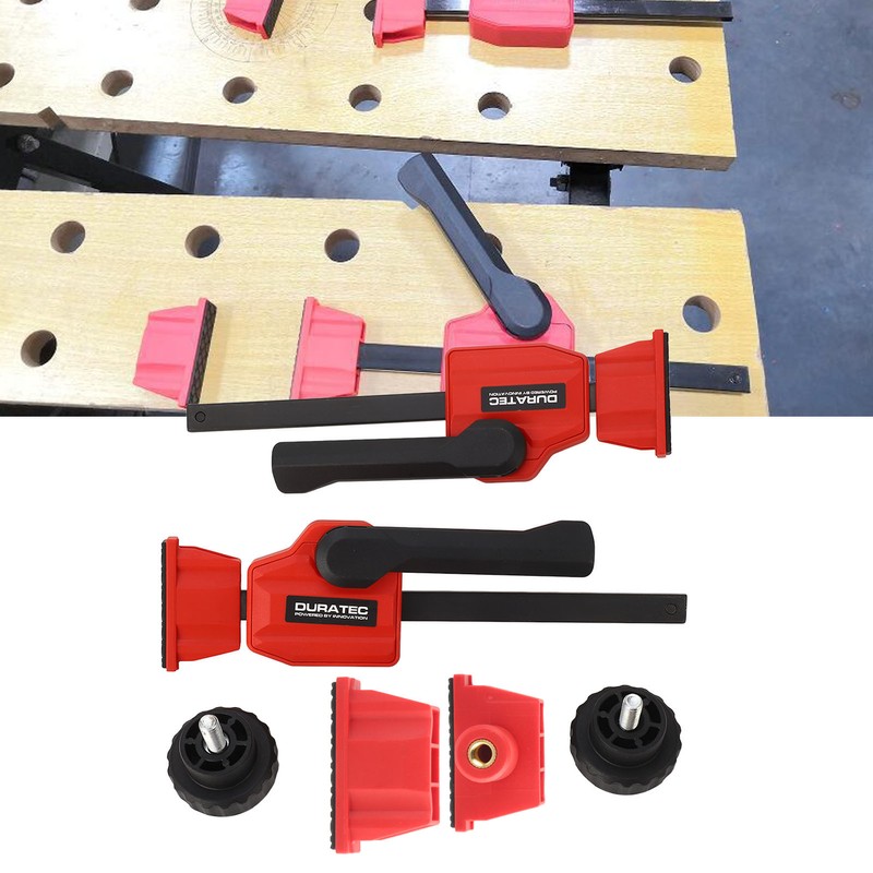 2Pcs Bench Dog Clamps Woodworking Workbench Dog Hole Edge Adjustable